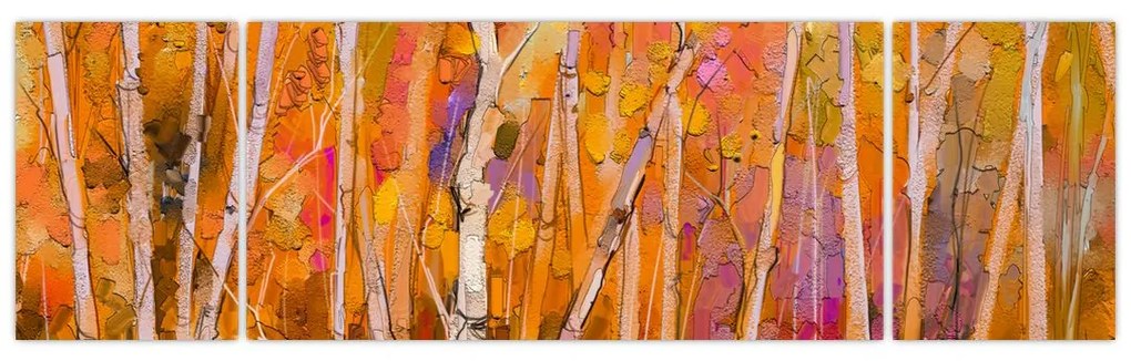 Obraz - Jesienny las (170x50 cm)