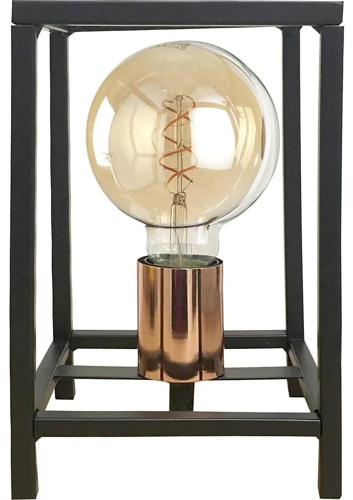 ONLI - Lampa stołowa FLOKI 1xE27/15W/230V 20 cm czarny/miedziany