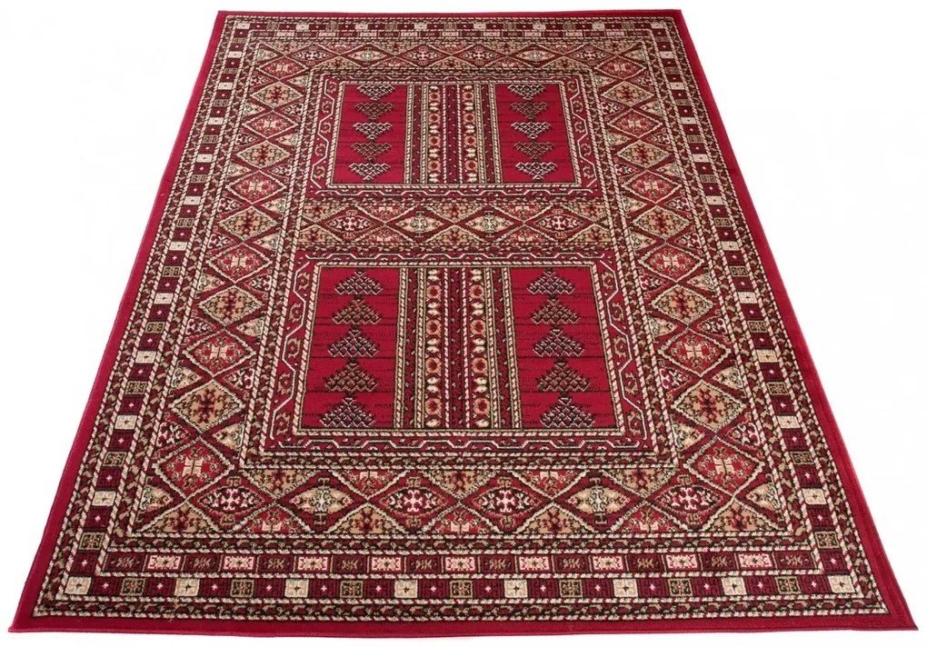 Bordowy dywan vintage G4-H65