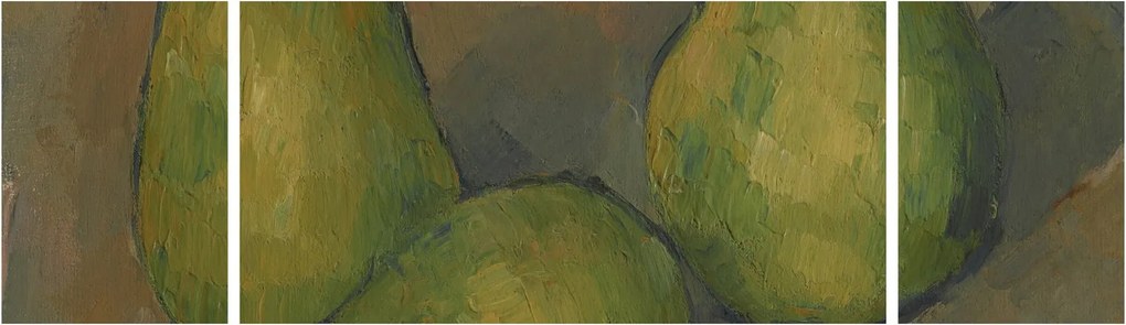 Obraz - Paul Cézanne, Three Pears, reprodukcje (170x50 cm)