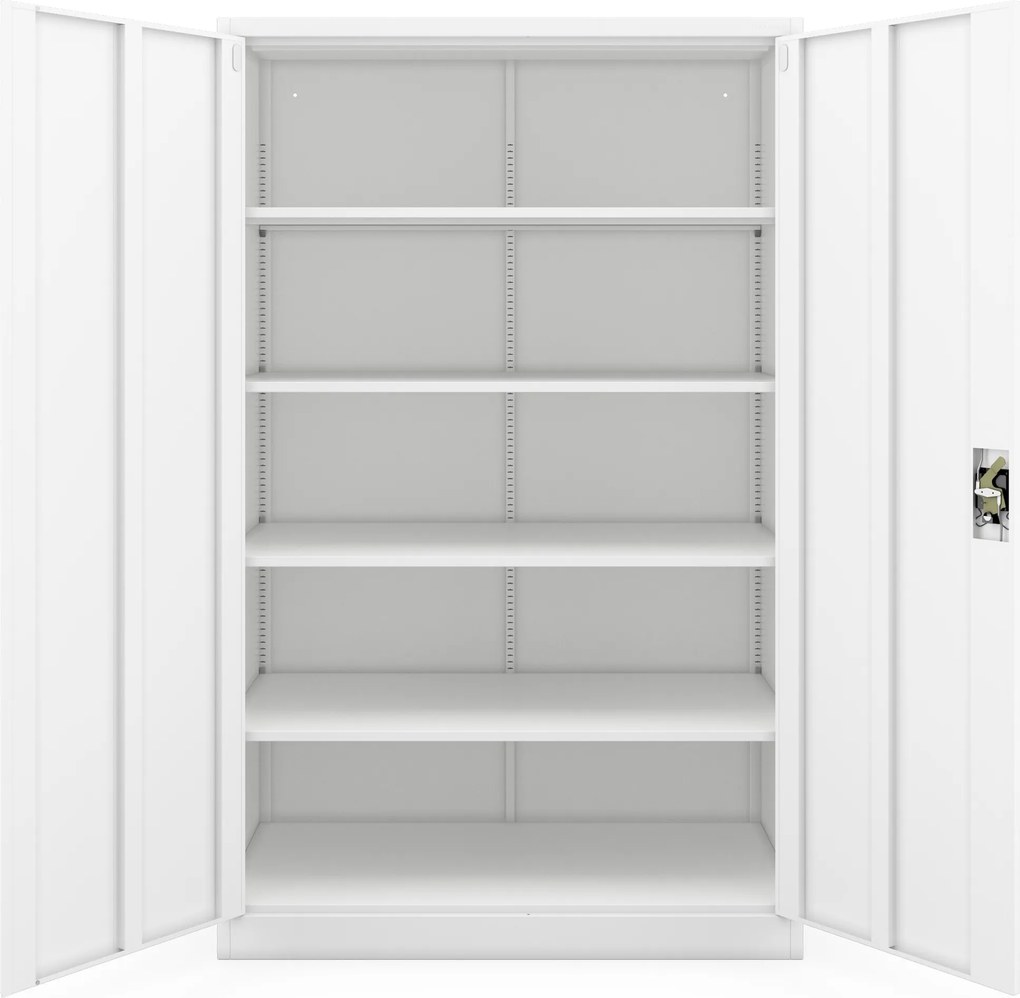 Szafa biurowa metalowa biała JAN II D600 1150 x 1850 x 600 mm