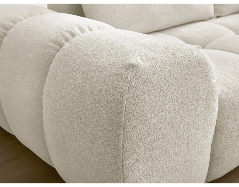 Biała sofa z tkaniny szenilowej 278 cm Everest – Bobochic Paris