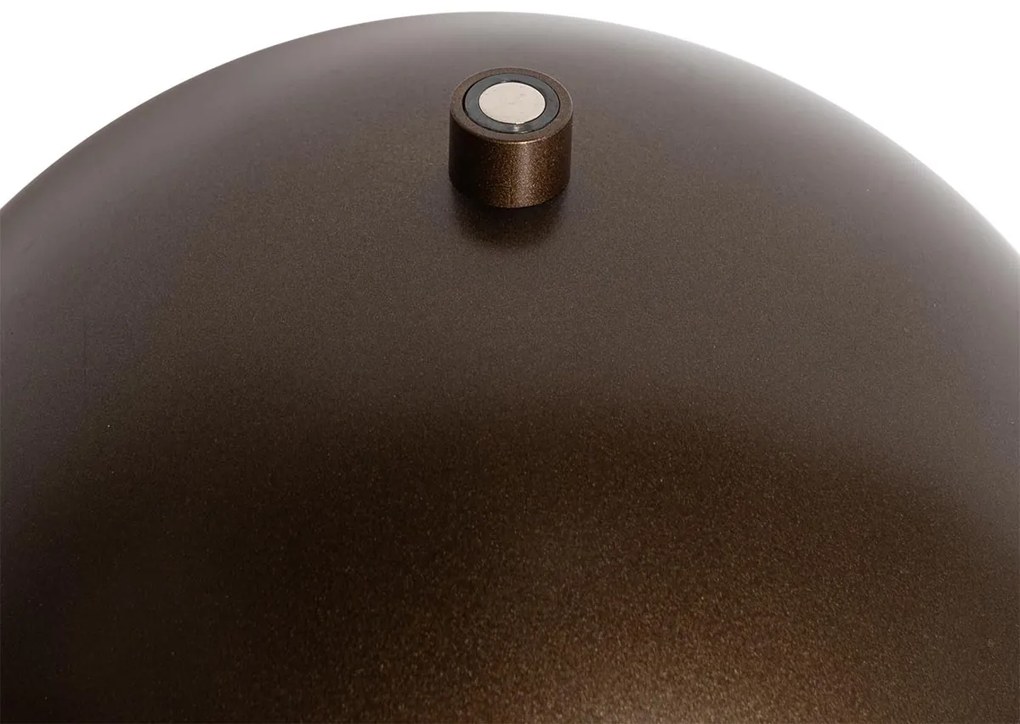 Zewnetrzna Zewnętrzna lampa stołowa Mushroom Dark Bronze Akumulatorowa - Keira Nowoczesny Oswietlenie zewnetrzne