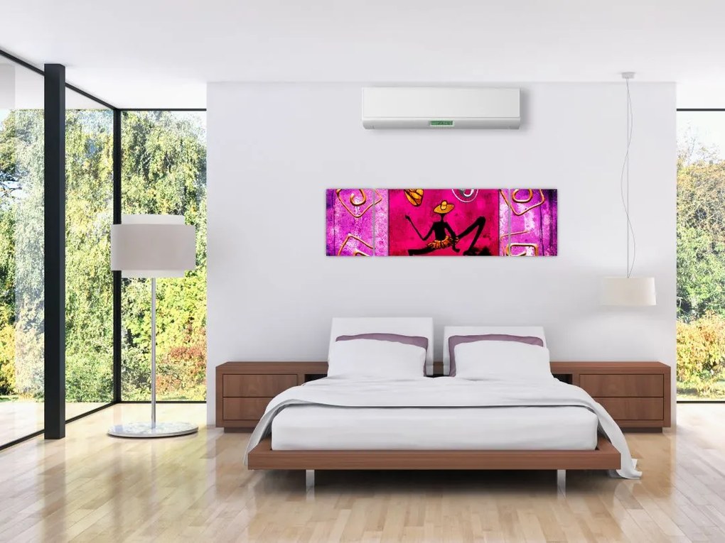 Obraz historycznego muralu (170x50 cm)