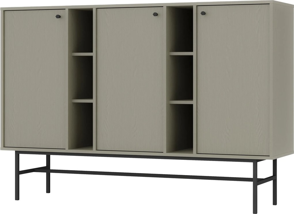 Komoda TORINO 158 cm do Salonu Sypialni Odcienie zieleni
