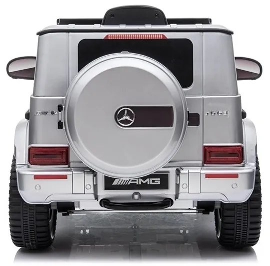 Auto na akumulator mercedes g63 amg srebrny lakierowany