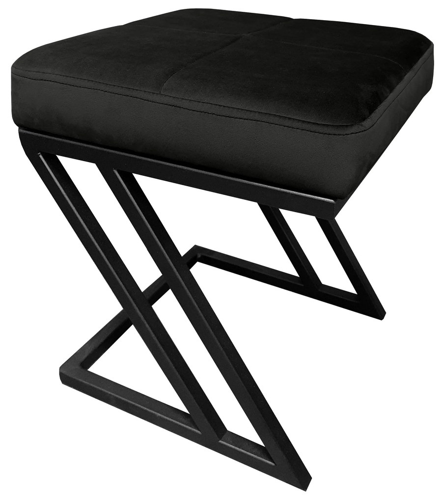 Pufa ZETA LOFT ławka taboret podnóżek metal MG19