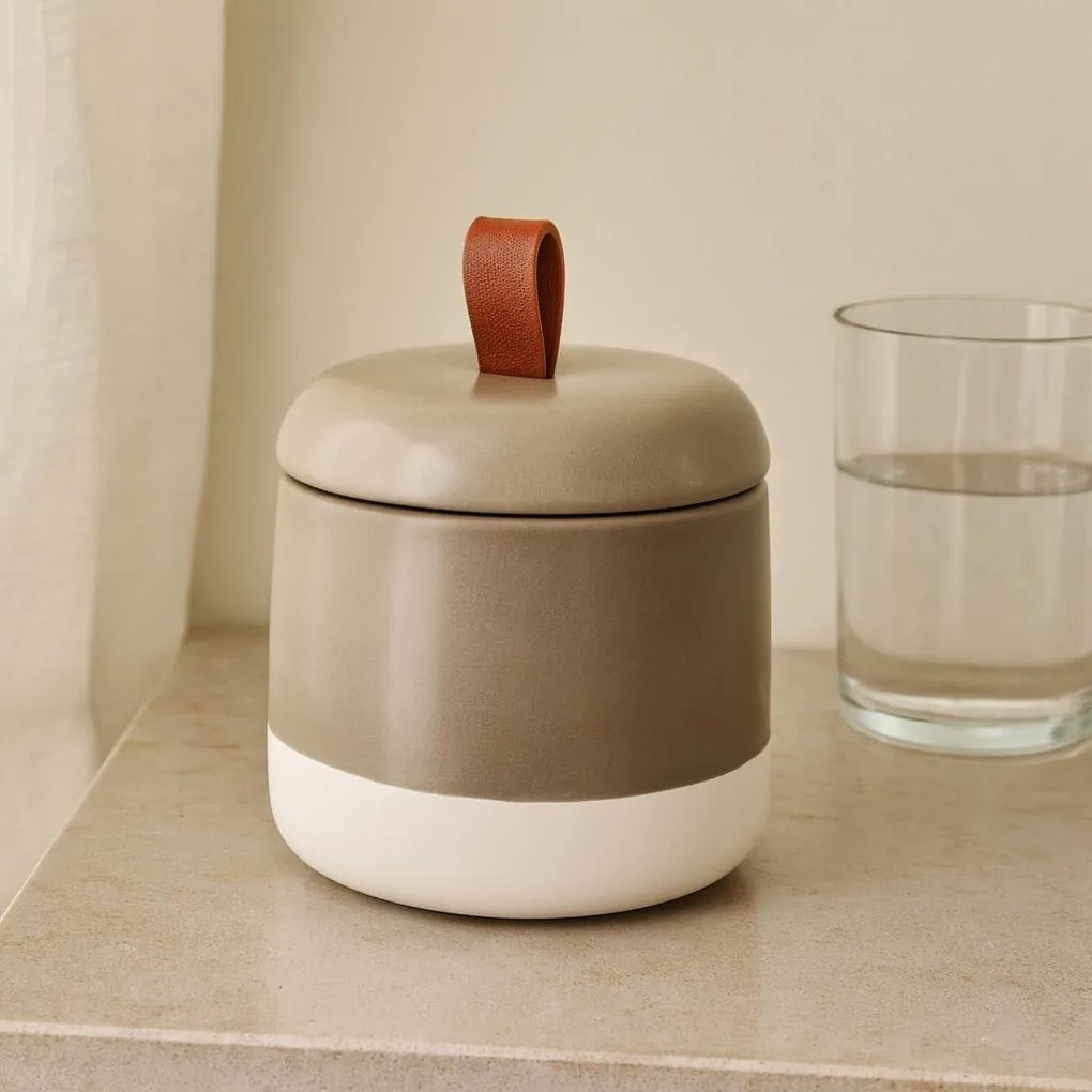 Ceramiczny pojemnik na waciki THE PASTELS, Ø 10 cm