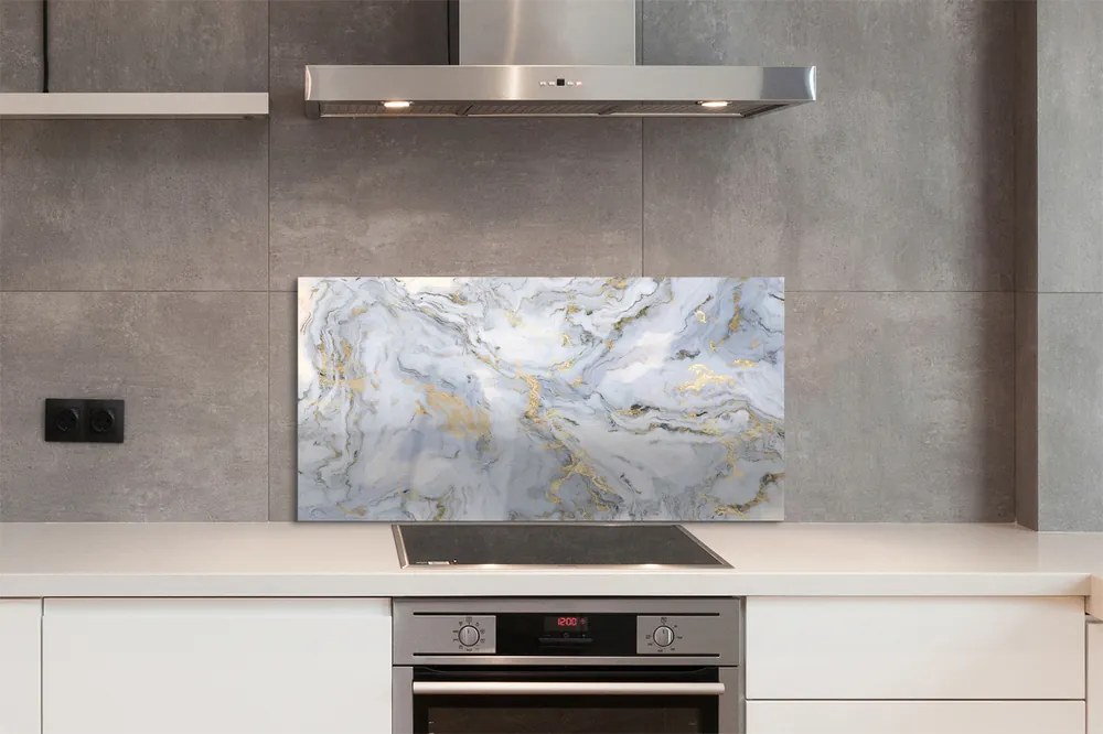 Panel szklany do Kuchni Ponadczasowa Ściana z Marmuru