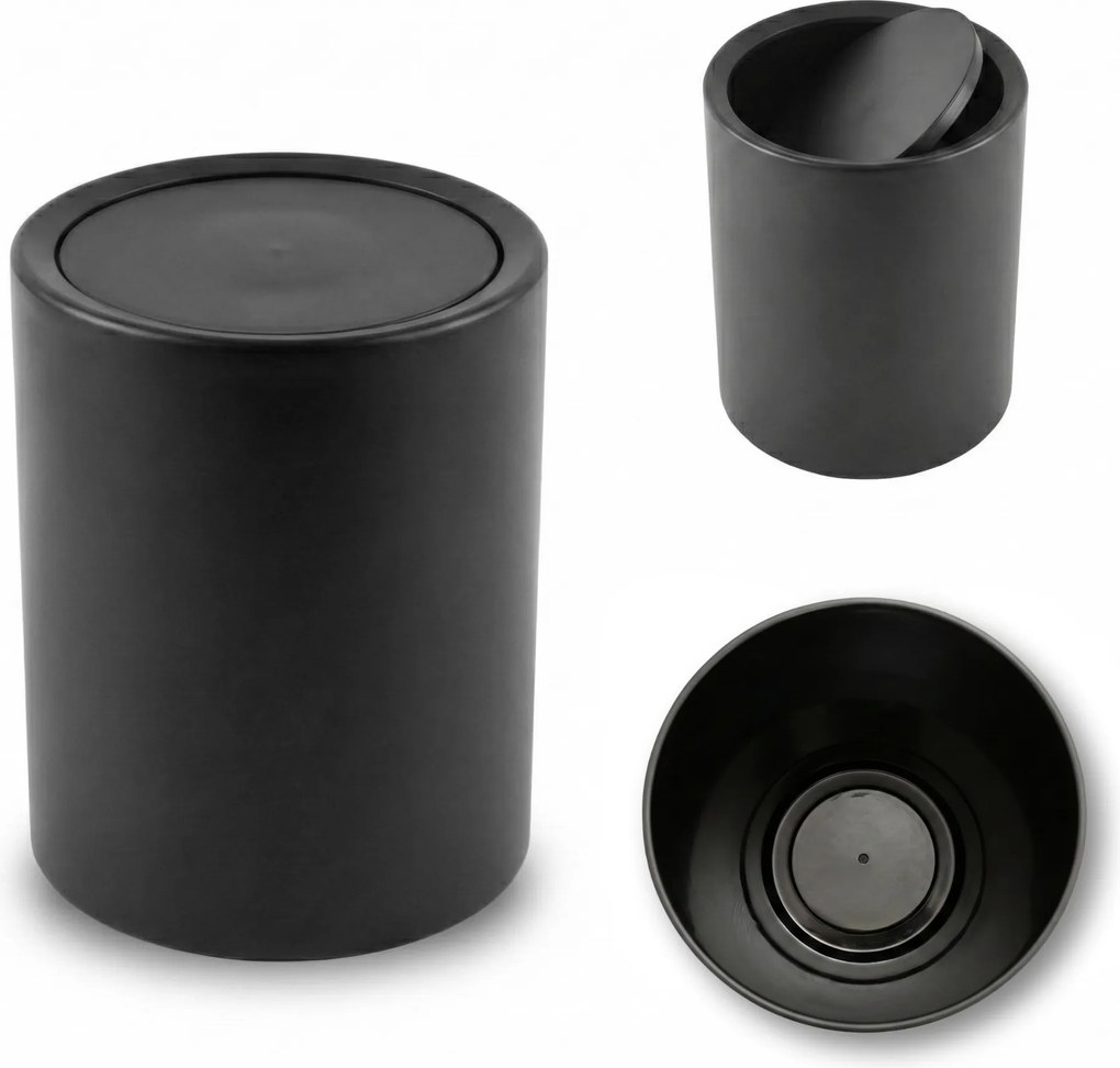 Łazienkowy kosz na śmieci RUND, 6 l