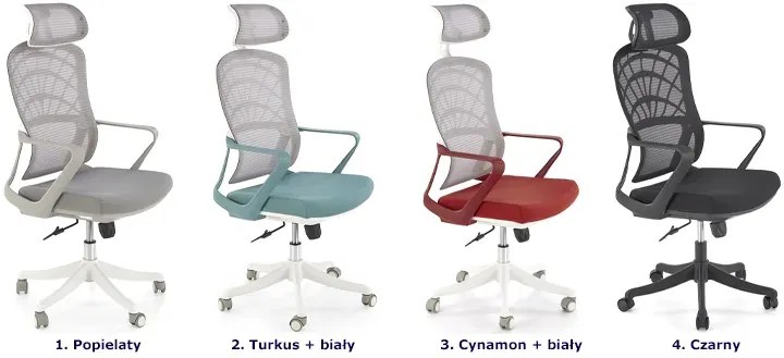 Czarny fotel obrotowy z mechanizmem tilt F0-N15