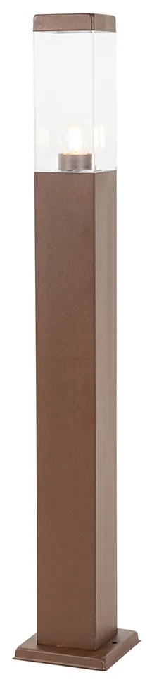 Zewnetrzna Nowoczesna lampa ogrodowa stojąca brązowa rdza 80 cm - Malios Nowoczesny Oswietlenie zewnetrzne