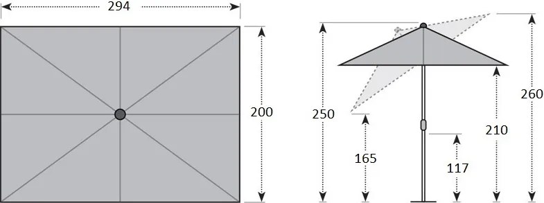 Doppler ACTIVE 300 x 200 cm brązowa