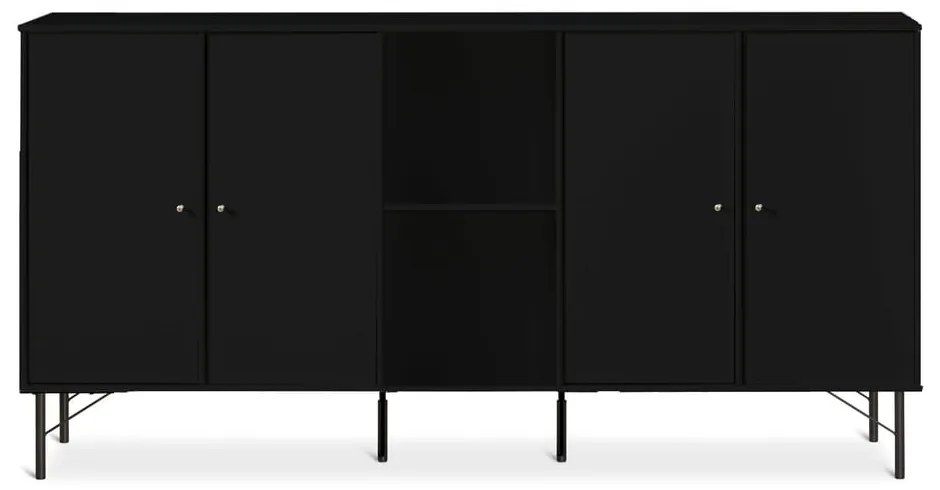Czarna komoda Hammel Mistral Kubus, 169 x 89 cm