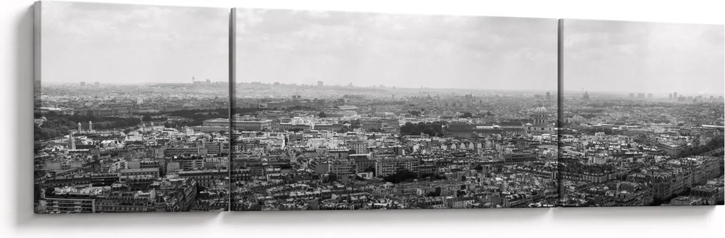 Obraz - Dachy domów w Paryżu (170x50 cm)