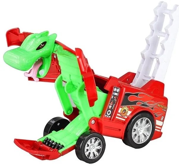 Auto straż transformacja smok 2w1 wóz strażacki