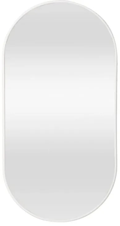 Lustro Elipsa 75x40cm białe M-80 ścienne owalne łazienkowe do salonu sypialni loftowe Industrialne minimalistyczne