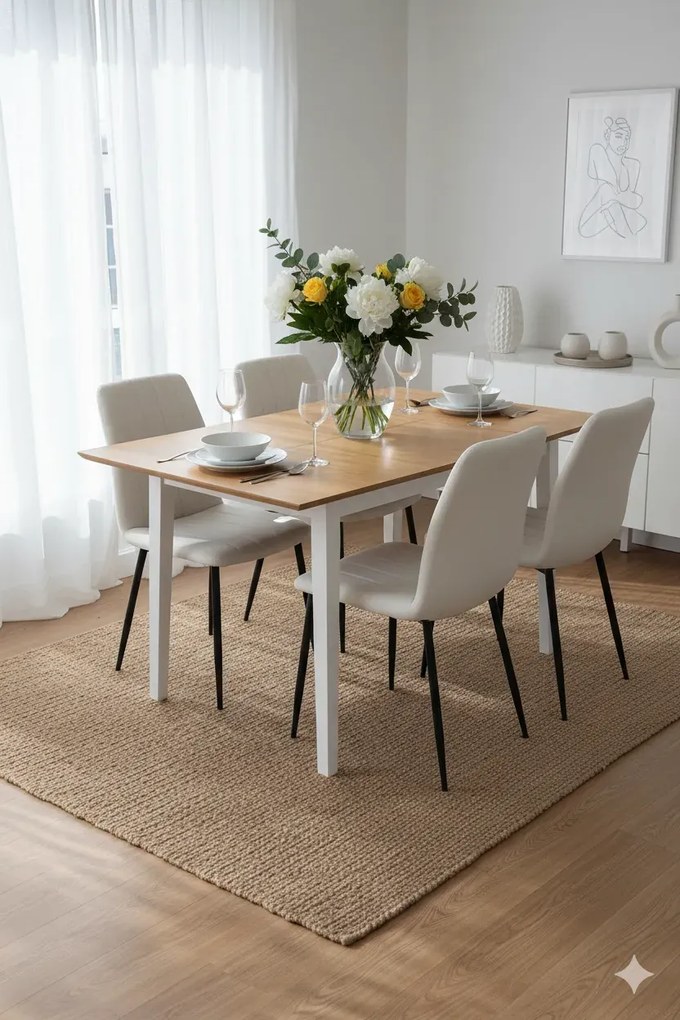 Stół rozsuwany z – biało Dazo 4X F1-A13