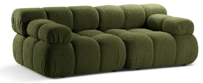 Zielona sofa modułowa z materiału bouclé 188 cm Bellis – Micadoni Home