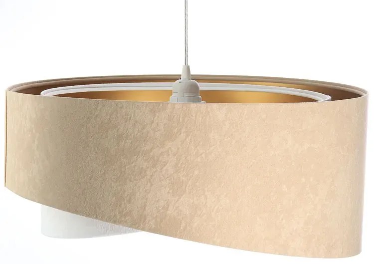 Beżowa asymetryczna lampa wisząca - EX976 B5-G69