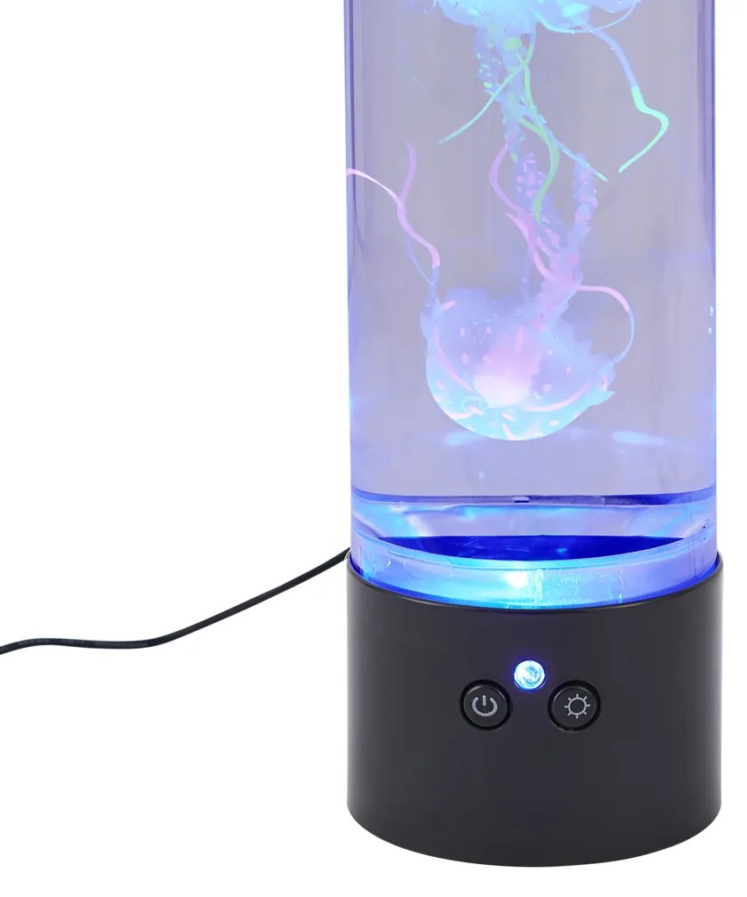 Lampa z rurką bąbelkową czarna 30 cm z LED RGB - Dweller