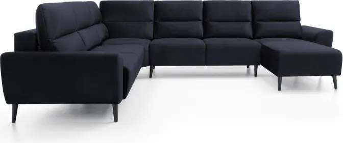 Narożnik BOSCO XL zestaw z elektryczną funkcją regulacji tkanina Monolith 79 Antracytowy WERSAL