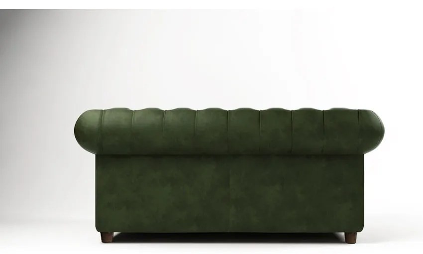 Ciemnozielona aksamitna sofa 184 cm Cambridge – Ropez