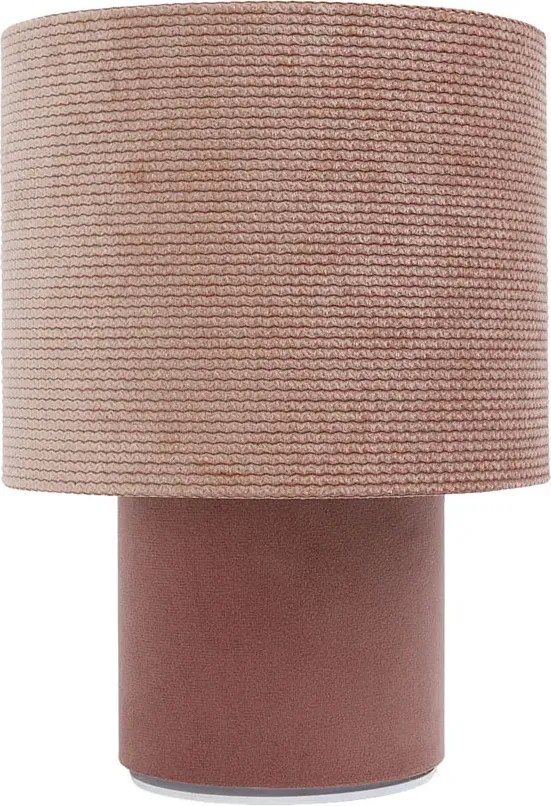 Różowa lampka nocna welurowa - A339 B9-R88