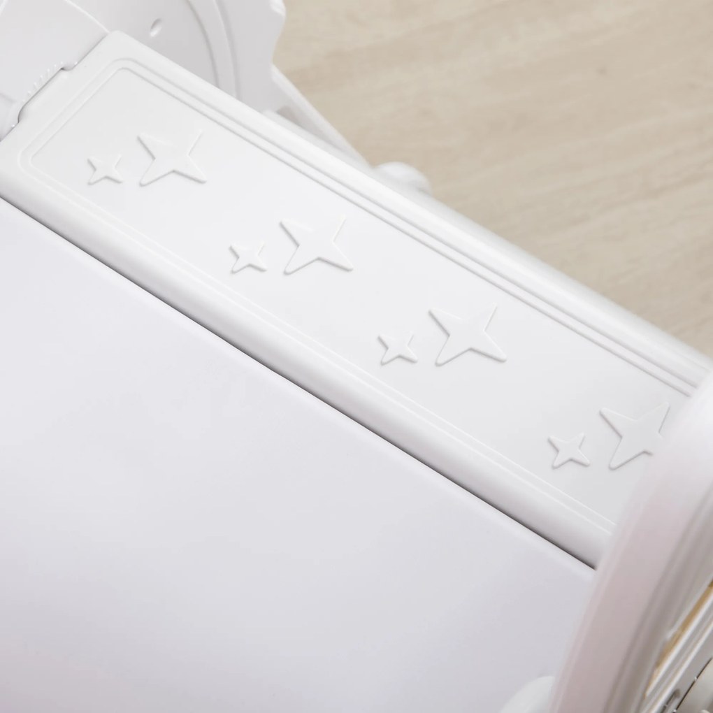 AIYAPLAY Zjeżdżalnia dla maluchów z naklejkami Bezpieczna zabawa w domu i ogrodzie Szara 157x46,5x80cm | Aosom PL