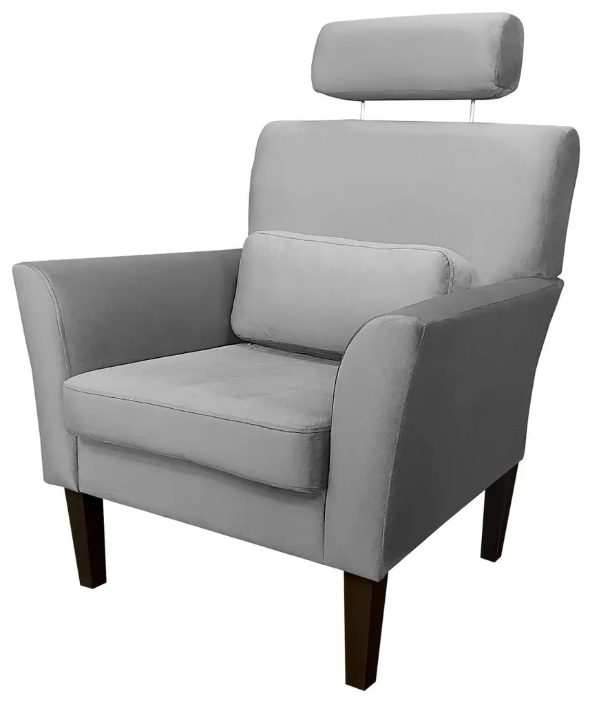 Fotel PIRO MG VELVET ciemnoszary ATOS