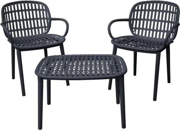 Doppler POLIKORO - balkonowy plastikowy zestaw wypoczynkowy - Towar z drobną wadą (N520)