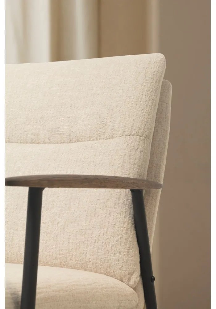 Beżowy fotel Dunia – Marckeric