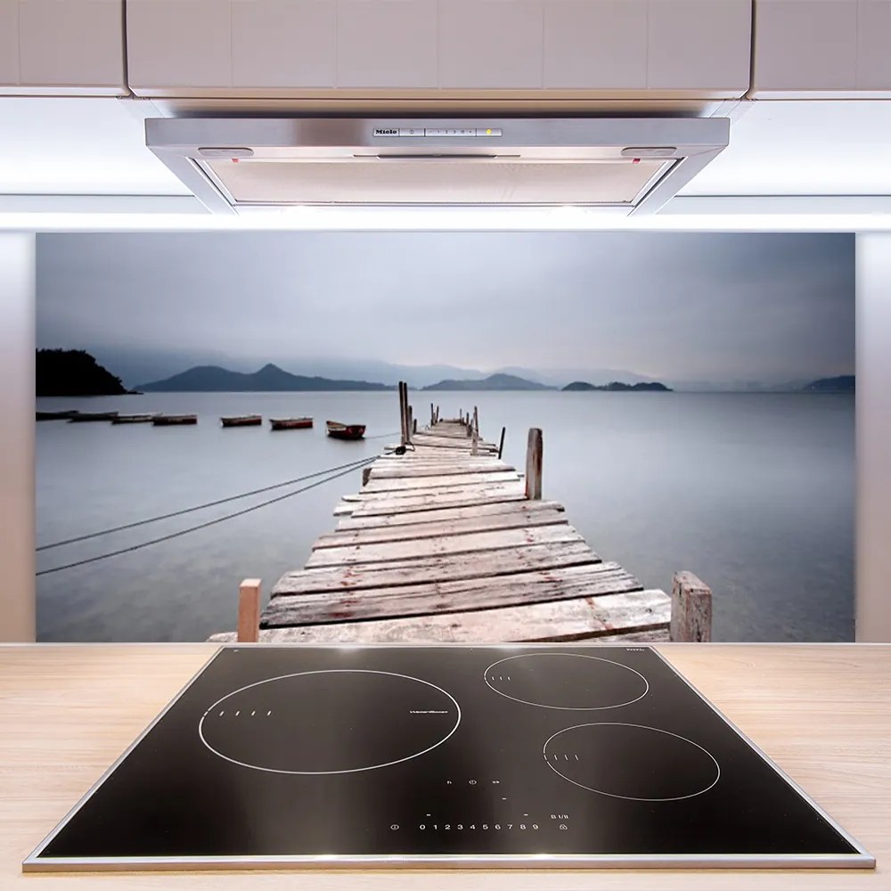 Szkło do Kuchni na Ścianę Stalowa Konstrukcja Nad Zatoką