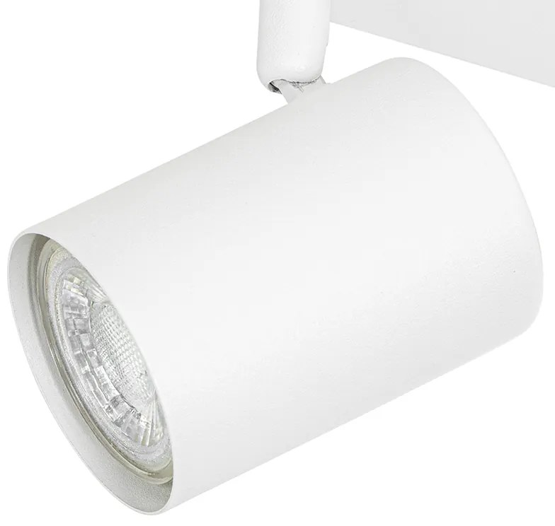 Nowoczesna lampa sufitowa biała 3-punktowa regulowana prostokątna - Jeana Nowoczesny Oswietlenie wewnetrzne
