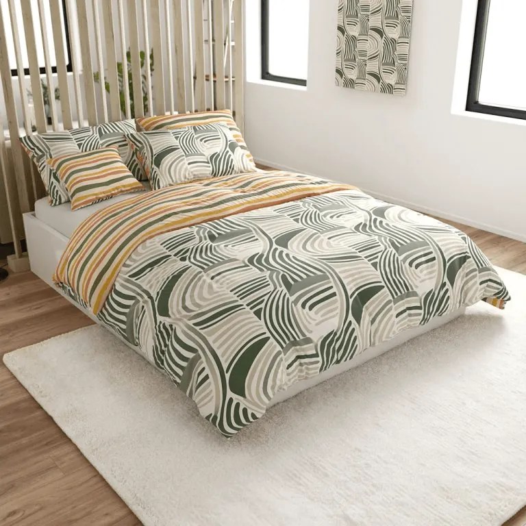 PrzytulneMieszkanie.pl PrzytulneMieszkanie.pl Bawełniana pościel ZENVIA POLY kolorowa Rozmiar pościeli: 2 szt 70 x 90 cm | 200 x 220 cm