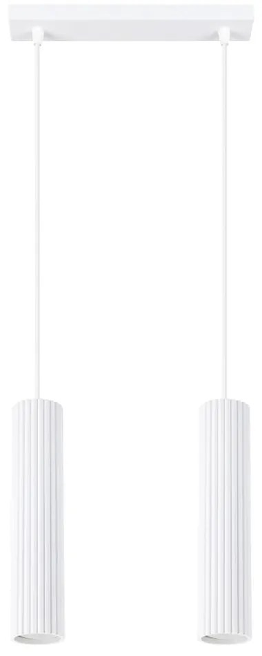 Biała lampa wisząca Gleam – Sollux