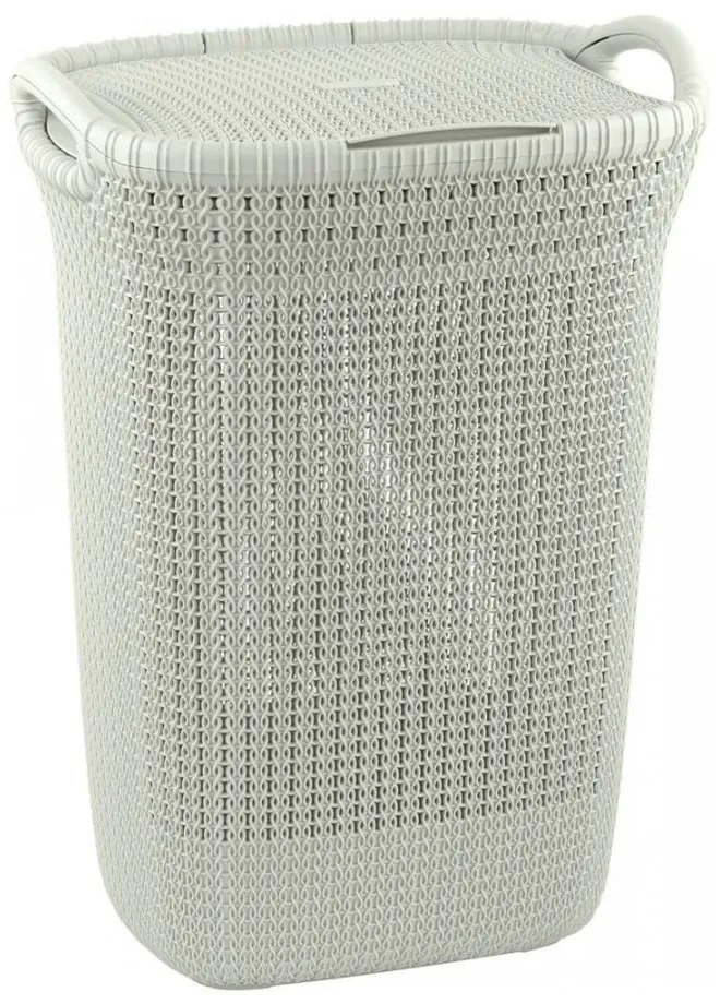 Beżowy kosz na pranie Curver Knit Hamper, 57 l