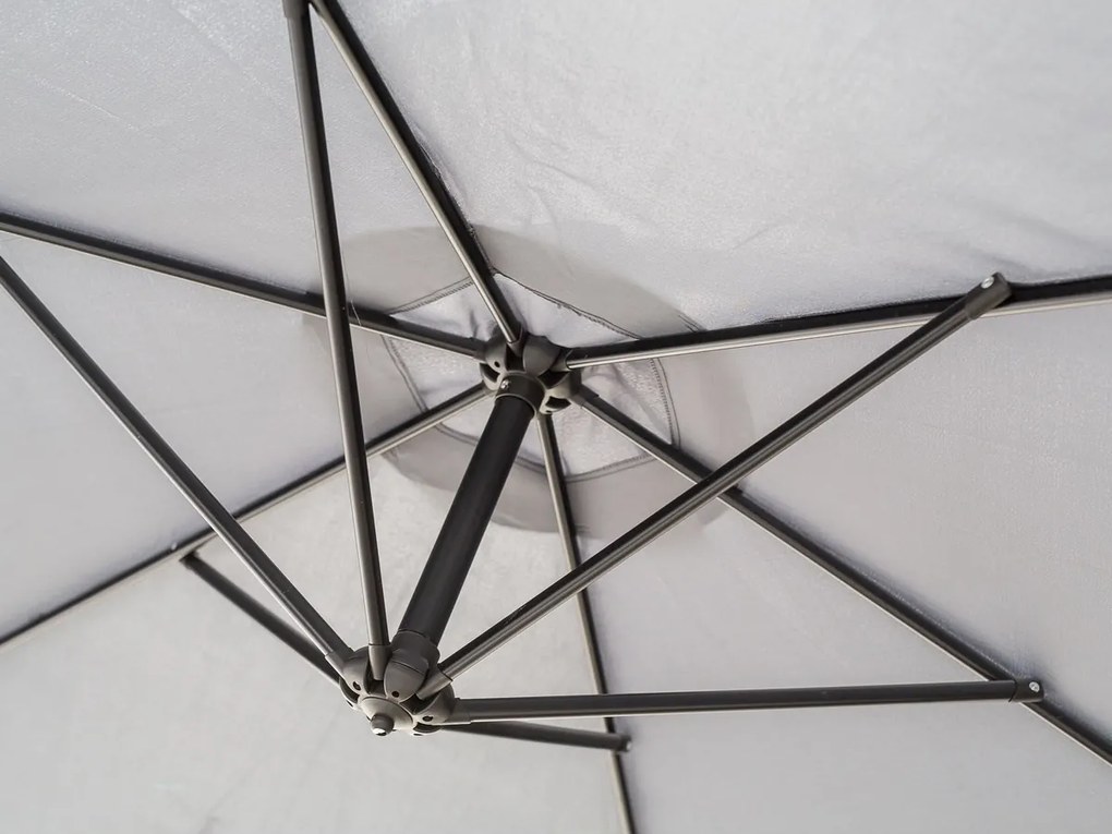 Happy Green Parasol ogrodowy podwieszany LUGO antracyt, 300 cm