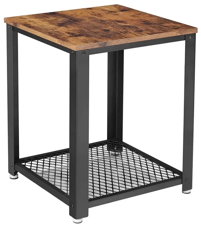 Industrialny Stolik Kawowy Z Półką D5-T52