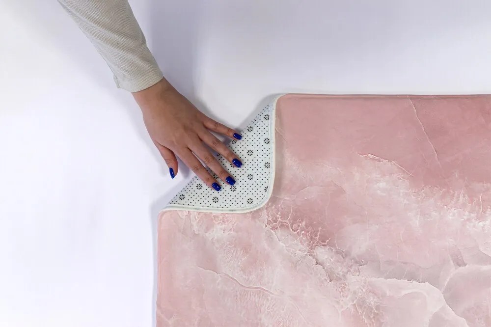 Dywanik łazienkowy Dywanik łazienkowy Różowa Abstrakcja