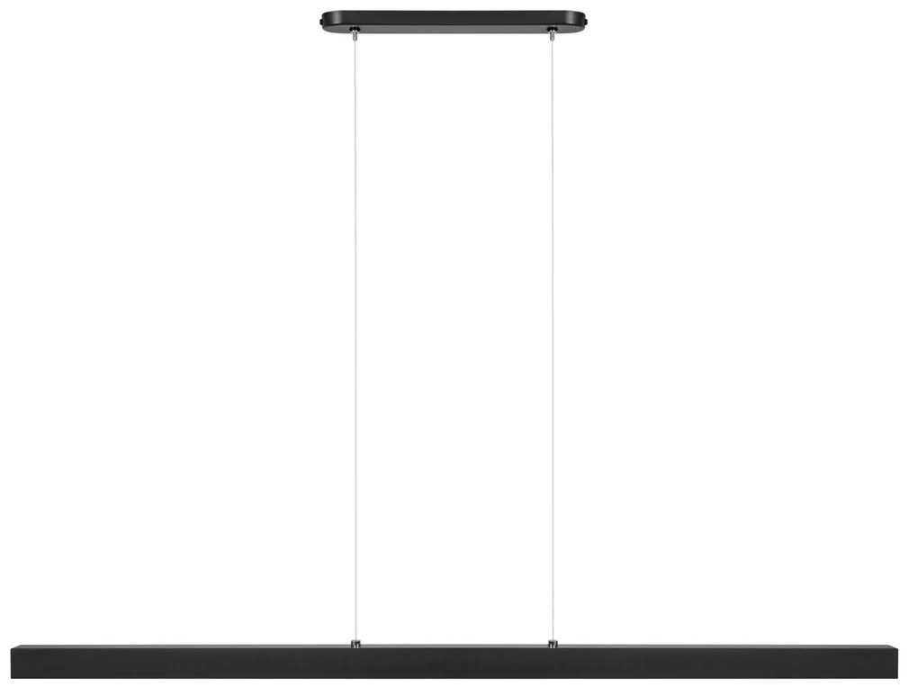 Czarna lampa wisząca LED 116cm z metalu W116LED-4K-SCHWARZ wymienny LE