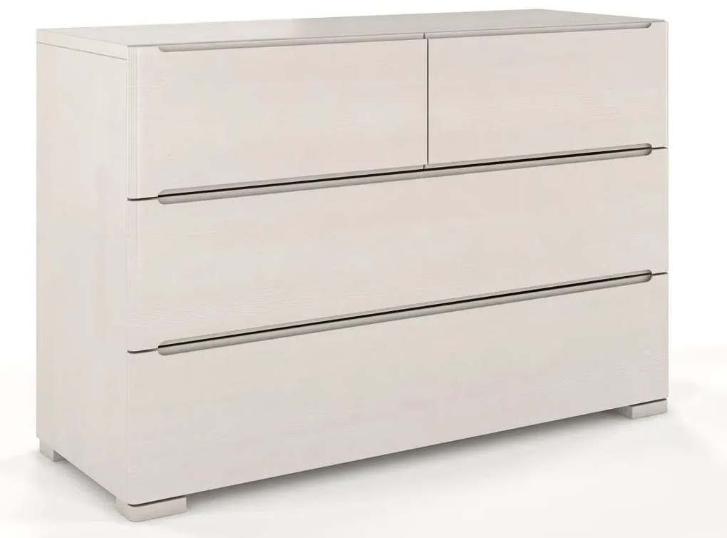 Komoda drewniana 4 szuflady Inca 3S - Biała mat