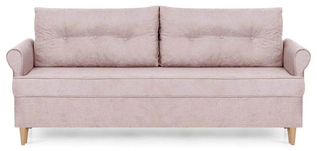 Kanapa sofa 3 os z funkcją spania ELITE Różowy