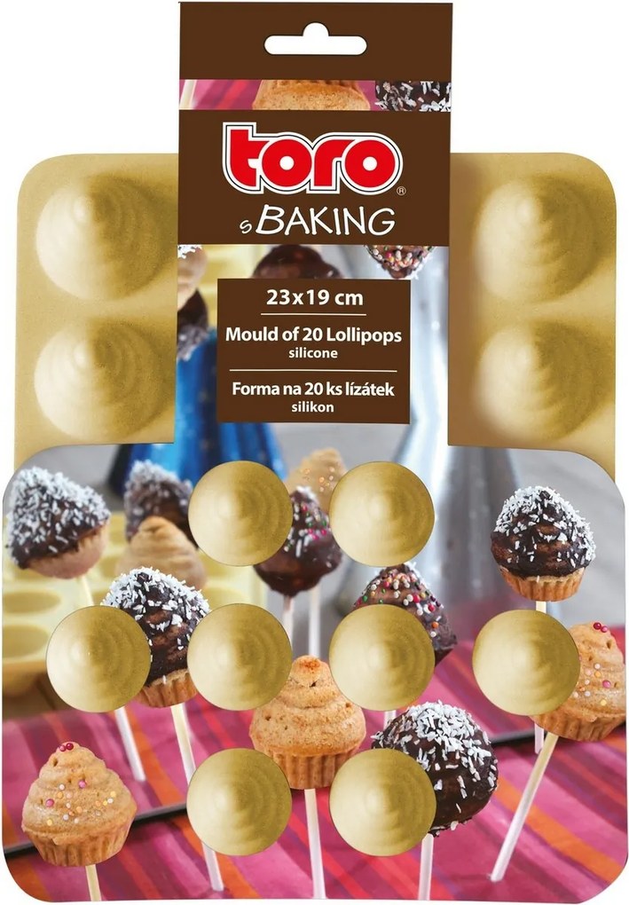 Toro Forma silikonowa do ciastek Cake Pops, 23 x 19 cm