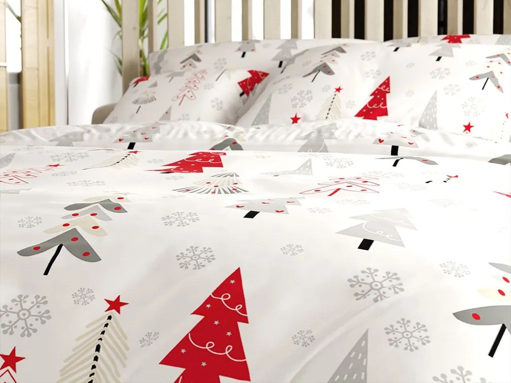 PrzytulneMieszkanie.pl PrzytulneMieszkanie.pl Bawełniana pościel JINGLE biała Rozmiar pościeli: 70 x 90 cm | 140 x 200 cm