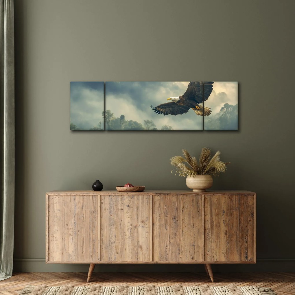 Obraz - Lecący orzeł (170x50 cm)