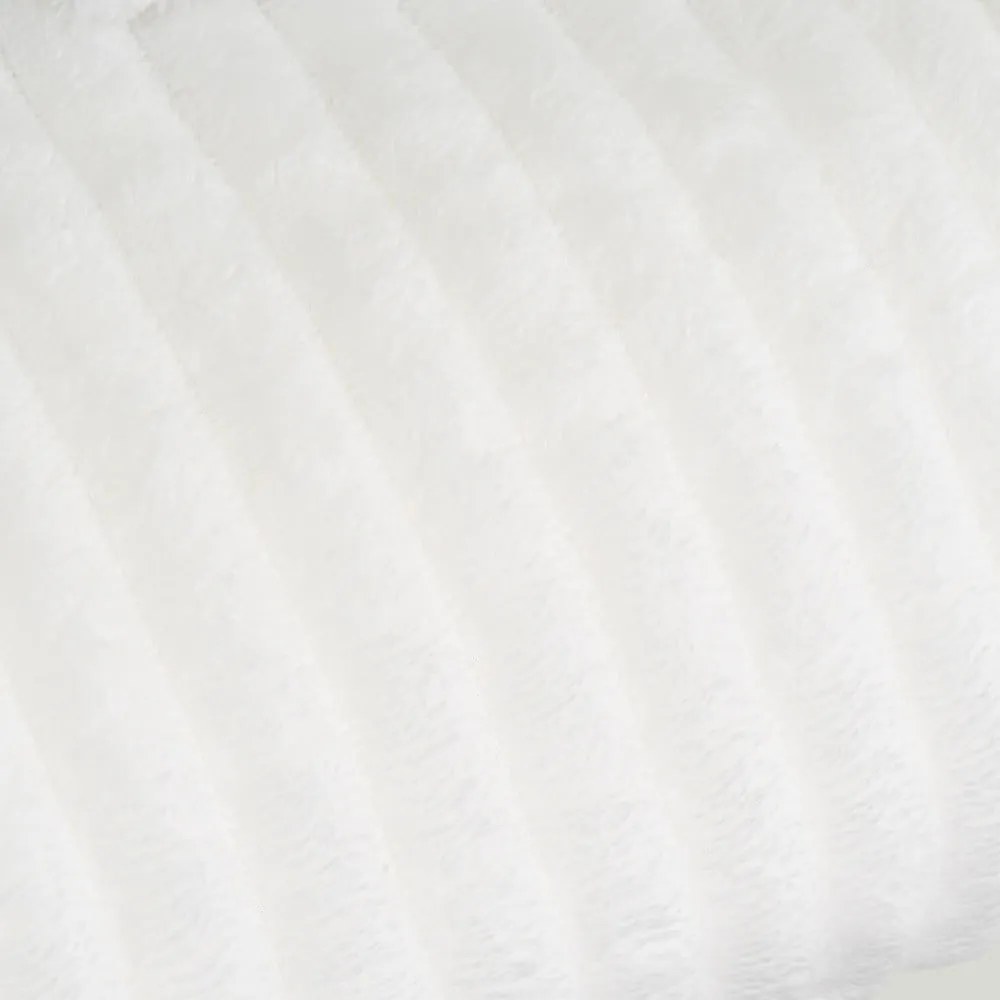 Biały koc z mikropluszu 130x160 cm Fur Velvet – Casa Selección