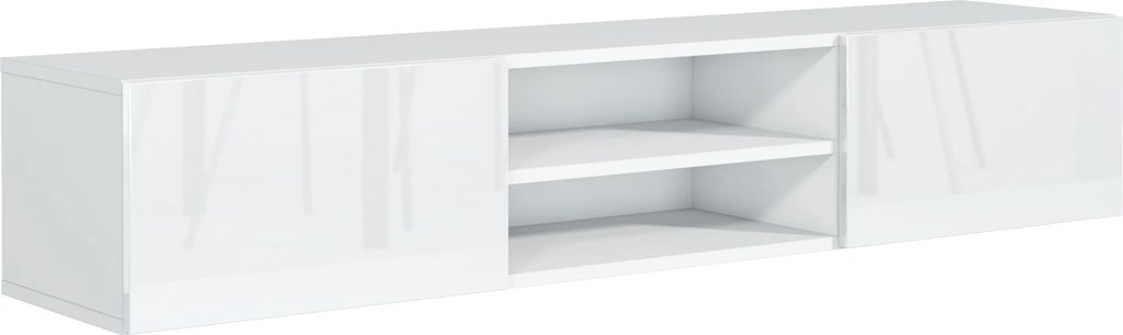 Szafka RTV wisząca GLOSSIA 120 cm do Salonu pod Telewizor - Biały