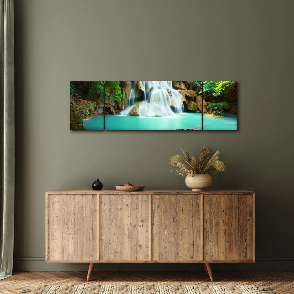 Obraz wodospadów (170x50 cm)