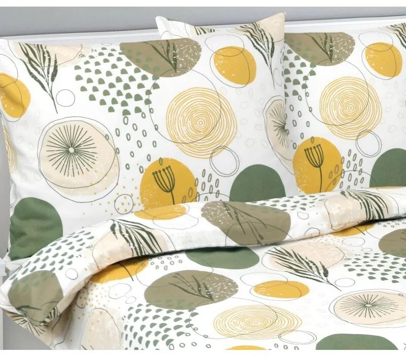 Bellatex Pościel flanelowa Koła, 140 x 200 cm, 70 x 90 cm